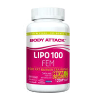 چربی سوز لیپو 100 بانوان بادی اتک 120 عدد BODY ATTACK LIPO 100 FEM