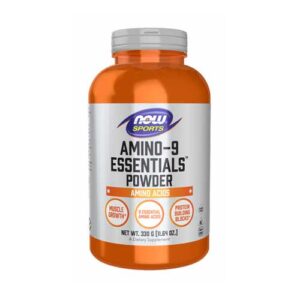 آمینو اسید ای ای ای ناو 330 گرم (Amino-9 Essentials EAA NOW) یک مکمل آمینو اسیدی پیشرفته از برند معتبر ناو فودز است که برای رشد عضلانی، ریکاوری سریع و بهبود