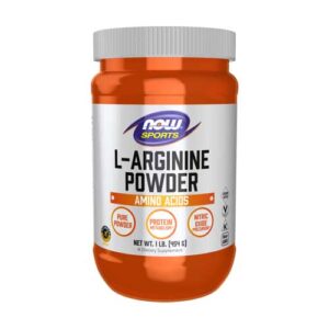 پودر ال آرژنین ناو 454 گرم (L-Arginine Powder NOW) یک مکمل آمینو اسیدی باکیفیت از برند معتبر ناو فودز است که برای افزایش استقامت ورزشی، بهبود جریان خون