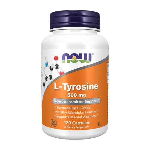 ال-تیروزین ناو 120 عدد L-Tyrosine 500 mg NOW