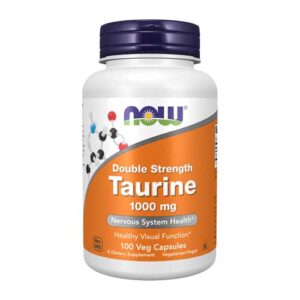 تائورین 1000 ناو 100 عدد (Taurine 1000 mg Veg NOW): انرژی و سلامت قلبیک مکمل آمینو اسیدی باکیفیت از برند معتبر ناو فودز است که برای افزایش انرژی، حمایت از